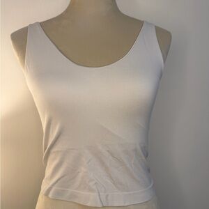 Anthropologie LyreBird Skin Seamless Scoop-Neck Tank White — Size L/XL runs smal